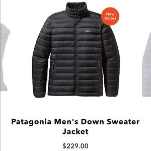Patagonia Men’s Small down sweater